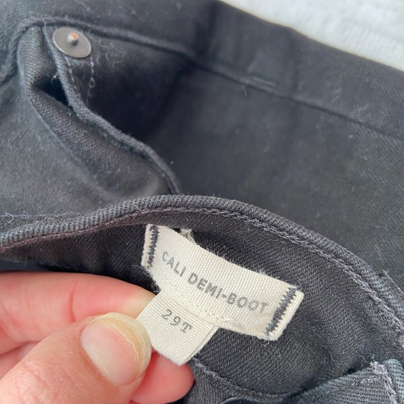 Madewell Cali-Demi Bootcup Jean Black size 29Tall - Picture 13 of 13